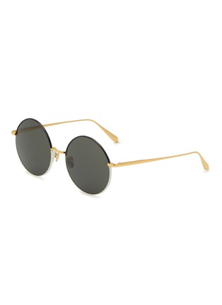 Main View - Click To Enlarge - LINDA FARROW - Bea Titanium Acetate Round Sunglasses