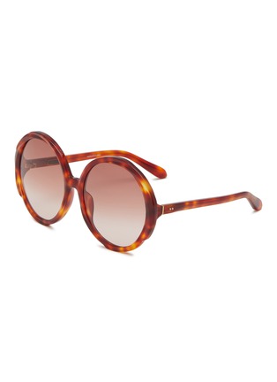 Main View - Click To Enlarge - LINDA FARROW - Octavia Acetate Round Sunglasses