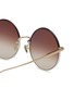 Detail View - Click To Enlarge - LINDA FARROW - Bea Titanium Acetate Round Sunglasses