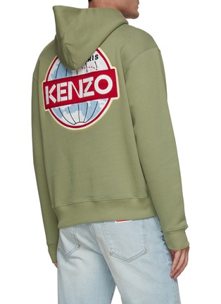 Back View - Click To Enlarge - KENZO - Globe Logo Hoodie