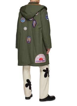 Back View - Click To Enlarge - KENZO - Logo Patch Hooded Parka
