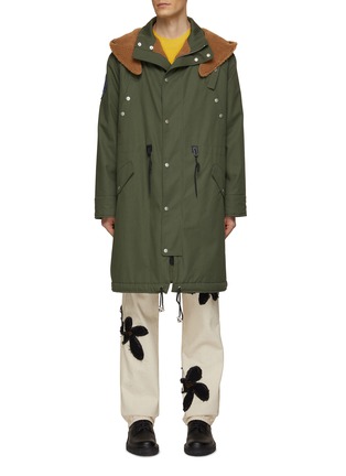 Main View - Click To Enlarge - KENZO - Logo Patch Hooded Parka