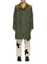 Main View - Click To Enlarge - KENZO - Logo Patch Hooded Parka