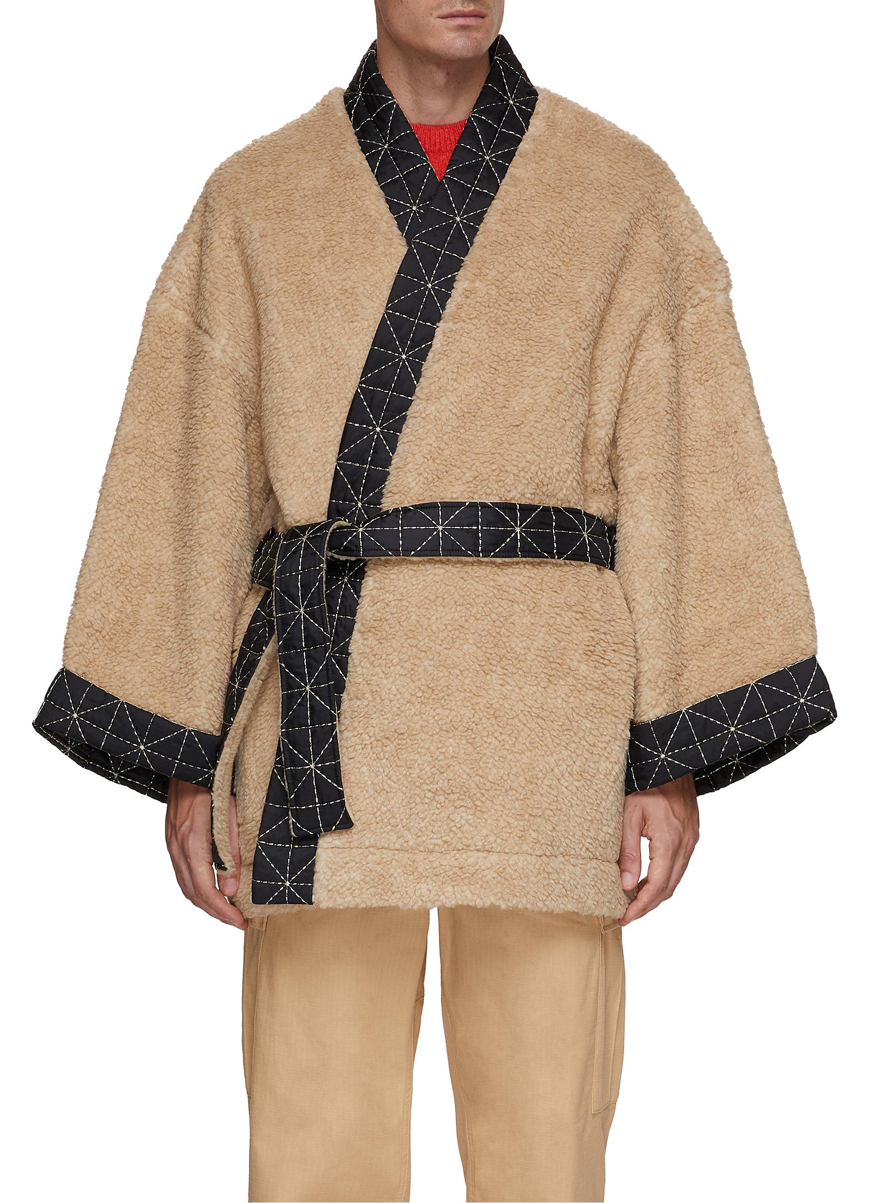 KENZO | Archive Logo Contrast Stitch Kimono | Men | Lane Crawford