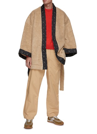 Figure View - Click To Enlarge - KENZO - Archive Logo Contrast Stitch Kimono