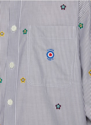  - KENZO - Oversize Target Embroideries Striped Shirt