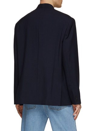 Back View - Click To Enlarge - KENZO - Double Breasted Kimono Wool Blazer