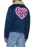 Back View - Click To Enlarge - KENZO - Logo Heart Fleece Collar Tour Jacket