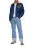 Figure View - Click To Enlarge - KENZO - Logo Heart Fleece Collar Tour Jacket
