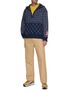Figure View - Click To Enlarge - KENZO - Sashiko Stitch Zip Up Hoodie