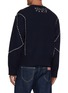 Back View - Click To Enlarge - KENZO - Sashiko Stitch Logo Wool Sweater