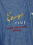  - KENZO - Logo Embroidered Band Collar Chambray Shirt