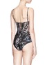 Back View - Click To Enlarge - ZIMMERMANN - 'Paradiso Corset' mesh panel one-piece swimsuit