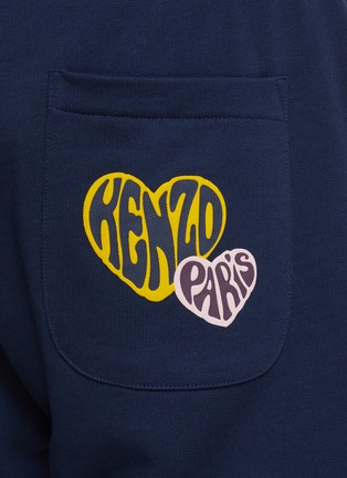  - KENZO - Heart Logo Printed Back Pocket Shorts