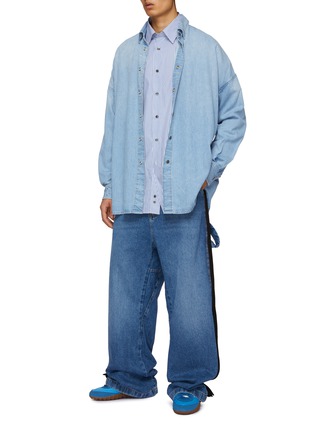 Figure View - Click To Enlarge - DIESEL - Side Panel Relaxed Jeans