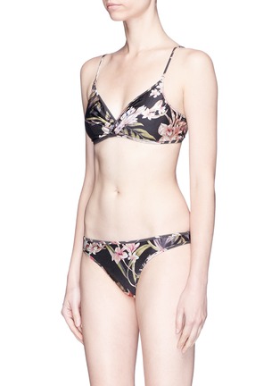 Figure View - Click To Enlarge - ZIMMERMANN - 'Curacao Palm' print bikini set