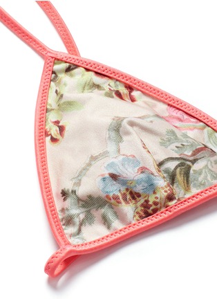 Detail View - Click To Enlarge - ZIMMERMANN - 'Mercer' reversible floral triangle bikini set