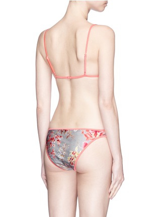 Back View - Click To Enlarge - ZIMMERMANN - 'Mercer' reversible floral triangle bikini set