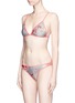 Figure View - Click To Enlarge - ZIMMERMANN - 'Mercer' reversible floral triangle bikini set