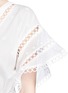 Detail View - Click To Enlarge - ZIMMERMANN - 'Jasper' crochet trim dot print romper