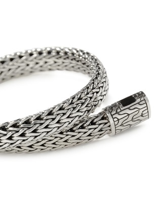 Detail View - Click To Enlarge - JOHN HARDY - ‘Classic Chain’ Silver Medium Flat Chain Bracelet — Size UL