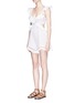 Front View - Click To Enlarge - ZIMMERMANN - 'Jasper' honeycomb broderie anglaise romper
