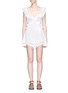 Main View - Click To Enlarge - ZIMMERMANN - 'Jasper' honeycomb broderie anglaise romper