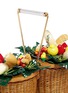  - CHARLOTTE OLYMPIA - 'Fruit Basket' wicker bag with tropical ornaments