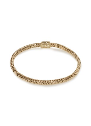 Back View - Click To Enlarge - JOHN HARDY - ‘Classic Chain’ 18K Gold Diamond Pavé Extra Small Bracelet — Size US