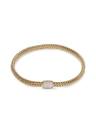 Main View - Click To Enlarge - JOHN HARDY - ‘Classic Chain’ 18K Gold Diamond Pavé Extra Small Bracelet — Size US