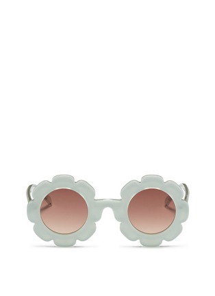 Main View - Click To Enlarge - SONS + DAUGHTERS - 'Pixie' kids acetate flower sunglasses