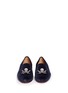 Front View - Click To Enlarge - STUBBS & WOOTTON - 'Jolly Roger Skull' embroidered velvet slip-ons