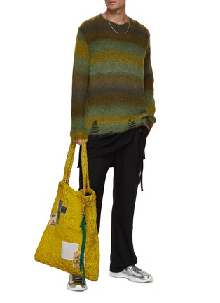 Figure View - Click To Enlarge - SONG FOR THE MUTE - Detachable Rope Straight Leg Pleated Pants