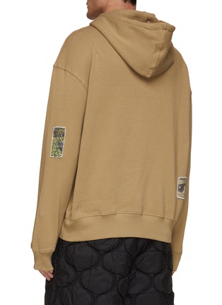 Back View - Click To Enlarge - SONG FOR THE MUTE - Stitched Patchwork Hoodie