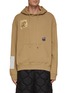 Main View - Click To Enlarge - SONG FOR THE MUTE - Stitched Patchwork Hoodie