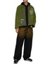 Figure View - Click To Enlarge - SONG FOR THE MUTE - Stitched Patchwork Hoodie