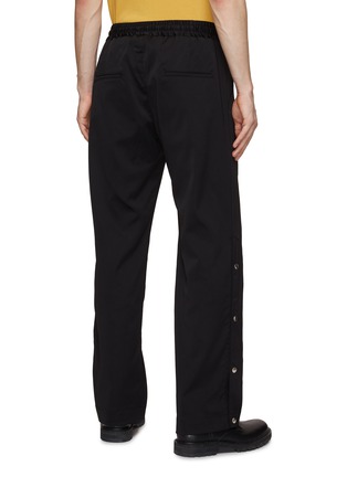 Back View - Click To Enlarge - SONG FOR THE MUTE - Golay Satin Straight Leg Track Pants
