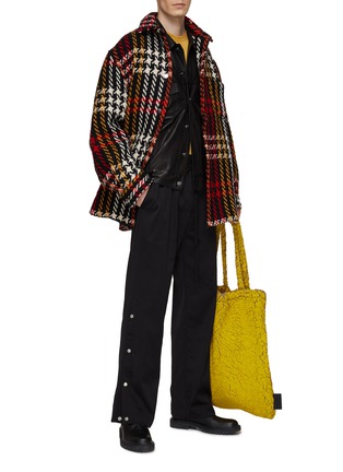 Figure View - Click To Enlarge - SONG FOR THE MUTE - Golay Satin Straight Leg Track Pants