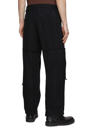 Back View - Click To Enlarge - SONG FOR THE MUTE - Lace Straight Leg Pants