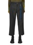 Main View - Click To Enlarge - SONG FOR THE MUTE - Glen Check Wool Cropped Pants