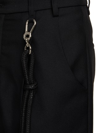  - SONG FOR THE MUTE - Detachable Rope Cropped Pleated Pants