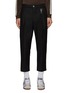 Main View - Click To Enlarge - SONG FOR THE MUTE - Detachable Rope Cropped Pleated Pants
