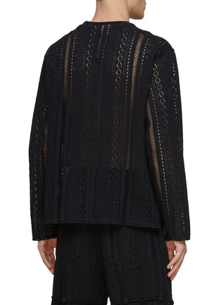 Back View - Click To Enlarge - SONG FOR THE MUTE - Lace Sweatshirt