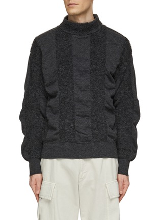 Main View - Click To Enlarge - CFCL - Pile Striped Wool Knit Sweater
