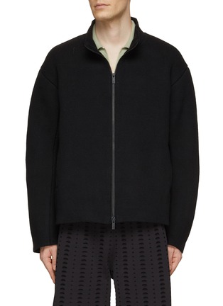 Main View - Click To Enlarge - CFCL - Inlay Stand Collar Knit Jacket