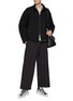 Figure View - Click To Enlarge - CFCL - Inlay Stand Collar Knit Jacket