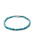 Main View - Click To Enlarge - JOHN HARDY - ‘Classic Chain’ Silver Turquoise Heishi Beaded Bracelet — Size UL