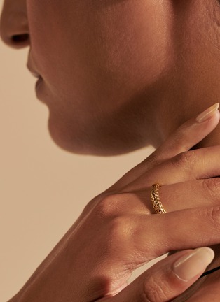 Detail View - Click To Enlarge - JOHN HARDY - ‘Classic Chain’ 14K Gold Kami Ring — Size 9