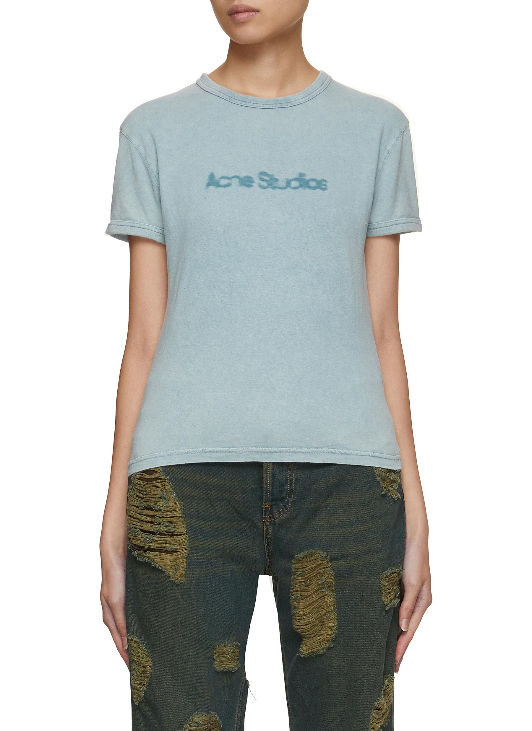 ACNE STUDIOS | Blurred Logo T-Shirt | Women | Lane Crawford