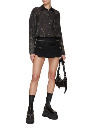 Figure View - Click To Enlarge - ACNE STUDIOS - Silk Print Shirt